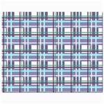 Decorative plaid pattern Mini Button Earrings