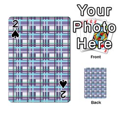 Decorative plaid pattern Playing Cards 54 Designs  from ArtsNow.com Front - Spade2