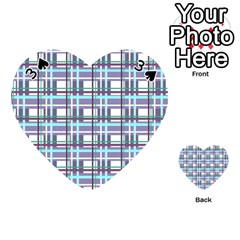 Decorative plaid pattern Playing Cards 54 (Heart)  from ArtsNow.com Front - Spade3