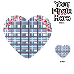 Decorative plaid pattern Playing Cards 54 (Heart)  from ArtsNow.com Front - Joker2