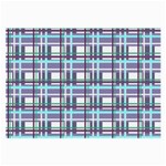 Decorative plaid pattern Large Glasses Cloth