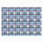 Decorative plaid pattern Large Glasses Cloth