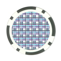 Decorative plaid pattern Poker Chip Card Guards from ArtsNow.com Front