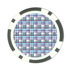 Decorative plaid pattern Poker Chip Card Guards (10 pack)  from ArtsNow.com Back