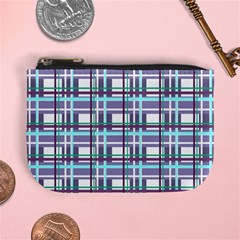 Decorative plaid pattern Mini Coin Purses from ArtsNow.com Front