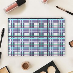 Decorative plaid pattern Cosmetic Bag (Large)  from ArtsNow.com Back