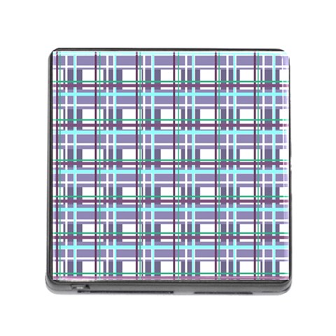 Decorative plaid pattern Memory Card Reader (Square) from ArtsNow.com Front