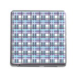 Decorative plaid pattern Memory Card Reader (Square)