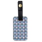 Decorative plaid pattern Luggage Tags (One Side) 