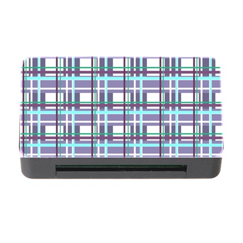 Decorative plaid pattern Memory Card Reader with CF from ArtsNow.com Front