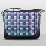 Decorative plaid pattern Messenger Bags