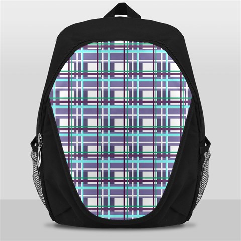 Decorative plaid pattern Backpack Bag from ArtsNow.com Front
