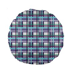 Decorative plaid pattern Standard 15  Premium Round Cushions from ArtsNow.com Front