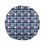 Decorative plaid pattern Standard 15  Premium Round Cushions