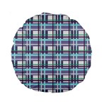 Decorative plaid pattern Standard 15  Premium Round Cushions