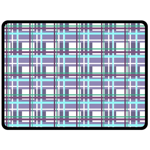 Decorative plaid pattern Double Sided Fleece Blanket (Large)  from ArtsNow.com 80 x60  Blanket Front