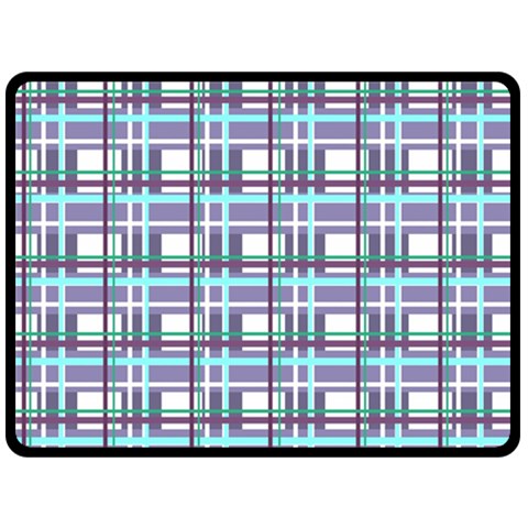 Decorative plaid pattern Double Sided Fleece Blanket (Large)  from ArtsNow.com 80 x60  Blanket Front