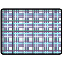 Decorative plaid pattern Double Sided Fleece Blanket (Large)  from ArtsNow.com 80 x60  Blanket Front