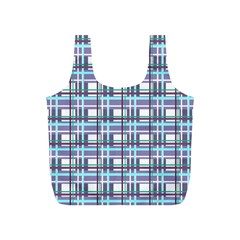 Decorative plaid pattern Full Print Recycle Bags (S)  from ArtsNow.com Back