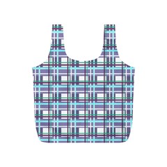 Decorative plaid pattern Full Print Recycle Bags (S)  from ArtsNow.com Back