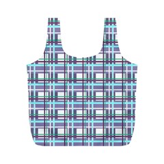 Decorative plaid pattern Full Print Recycle Bags (M)  from ArtsNow.com Front