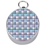 Decorative plaid pattern Silver Compasses