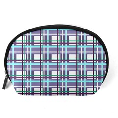 Decorative plaid pattern Accessory Pouches (Large)  from ArtsNow.com Back