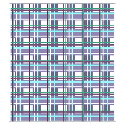 Decorative plaid pattern Drawstring Pouches (Large)  from ArtsNow.com Back