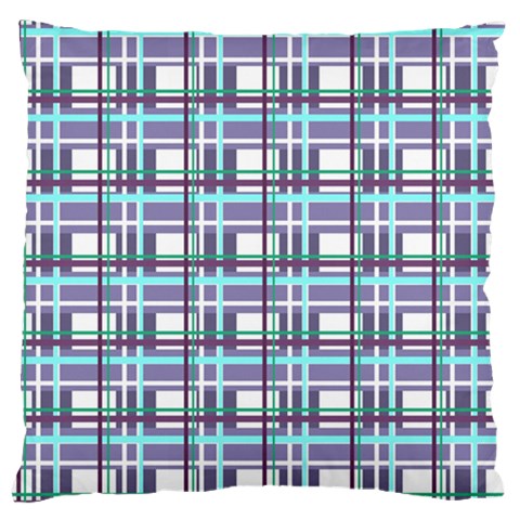 Decorative plaid pattern Large Flano Cushion Case (One Side) from ArtsNow.com Front
