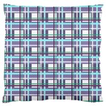 Decorative plaid pattern Large Flano Cushion Case (One Side)