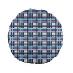 Decorative plaid pattern Standard 15  Premium Flano Round Cushions