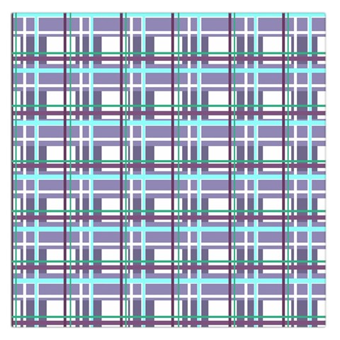 Decorative plaid pattern Large Satin Scarf (Square) from ArtsNow.com Front