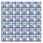 Decorative plaid pattern Large Satin Scarf (Square)
