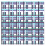 Decorative plaid pattern Large Satin Scarf (Square)