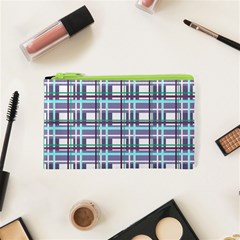 Decorative plaid pattern Cosmetic Bag (XS) from ArtsNow.com Front