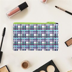 Decorative plaid pattern Cosmetic Bag (XS) from ArtsNow.com Back