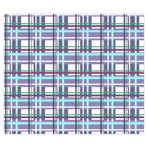Decorative plaid pattern Zipper Large Tote Bag from ArtsNow.com Front