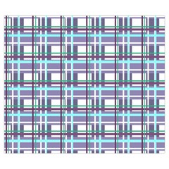 Decorative plaid pattern Zipper Large Tote Bag from ArtsNow.com Back