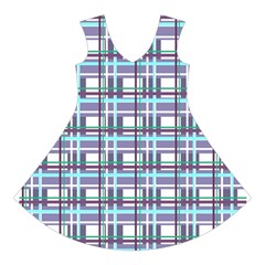 Decorative plaid pattern Short Sleeve V Front