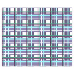 Decorative plaid pattern Medium Zipper Tote Bag from ArtsNow.com Back
