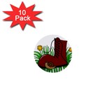 Boot in the grass 1  Mini Buttons (10 pack) 