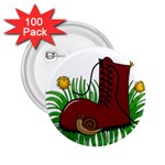 Boot in the grass 2.25  Buttons (100 pack) 