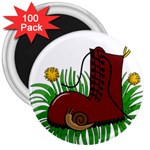 Boot in the grass 3  Magnets (100 pack)