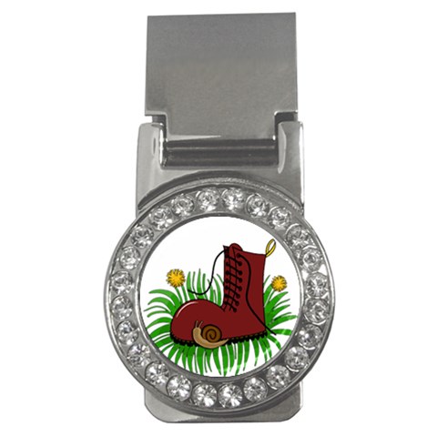 Boot in the grass Money Clips (CZ)  from ArtsNow.com Front