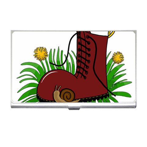 Boot in the grass Business Card Holders from ArtsNow.com Front