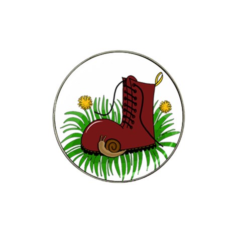 Boot in the grass Hat Clip Ball Marker (10 pack) from ArtsNow.com Front