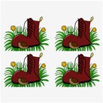 Boot in the grass Belt Buckles