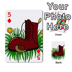 Boot in the grass Playing Cards 54 Designs  from ArtsNow.com Front - Diamond5