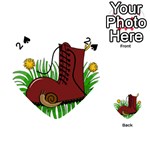 Boot in the grass Playing Cards 54 (Heart) 