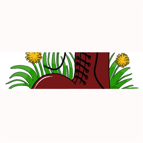 Boot in the grass Large Bar Mats from ArtsNow.com 32 x8.5  Bar Mat